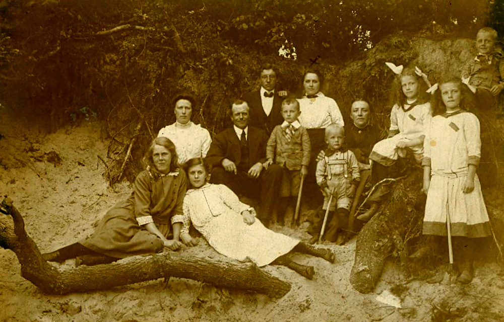 1916 het gezin Beers op een dagje weg