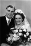 1950-11-15 trouwfoto Piet van den Brink en Rina Stam