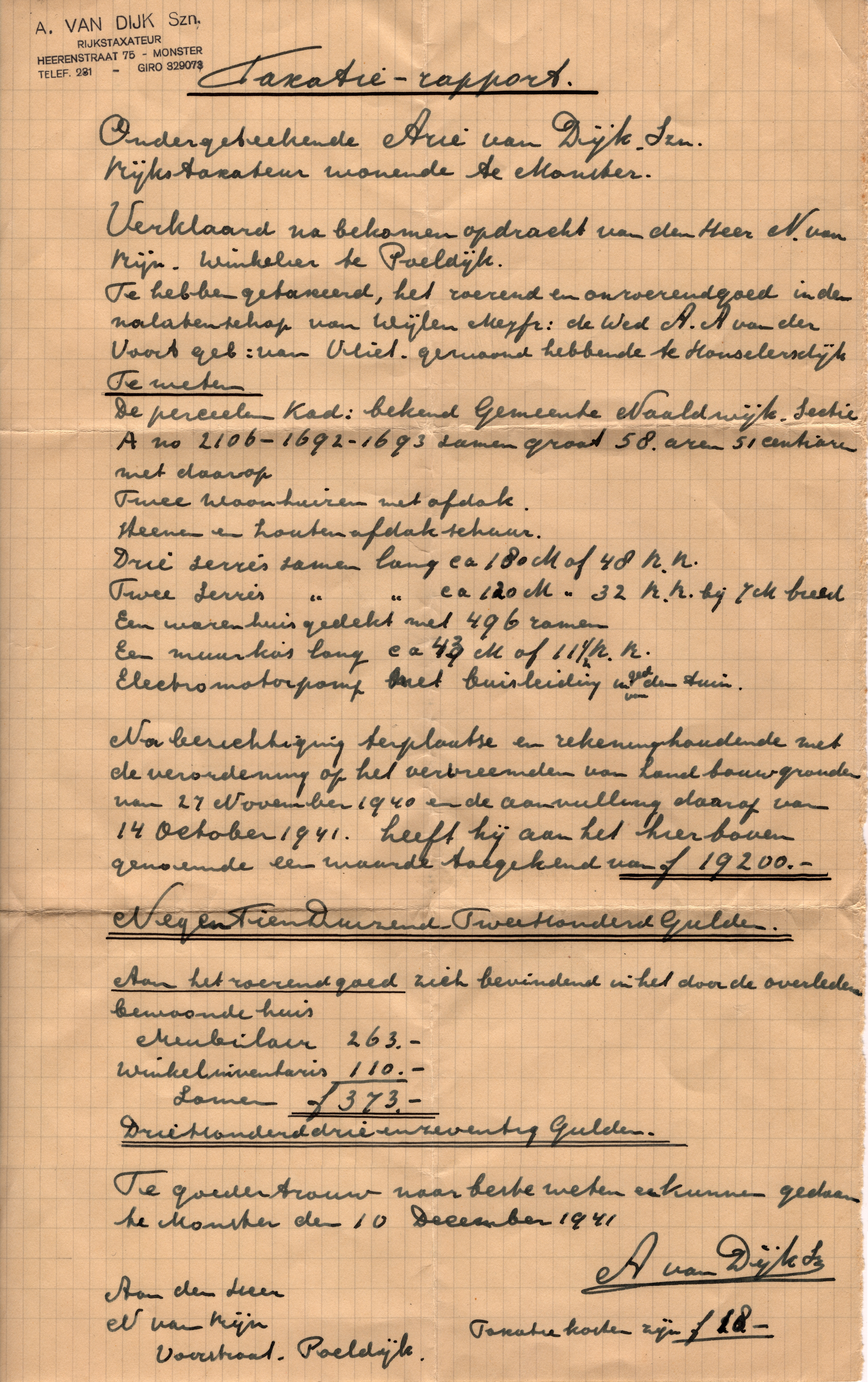 1941-12-10-taxatierapport-Dijkstraat